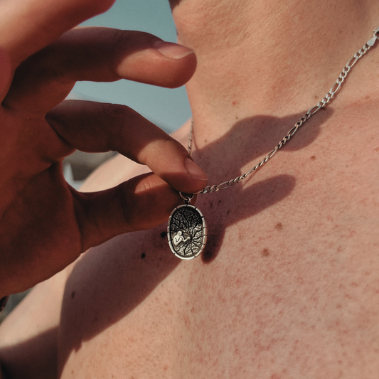 Don't Try Silver Pendant
