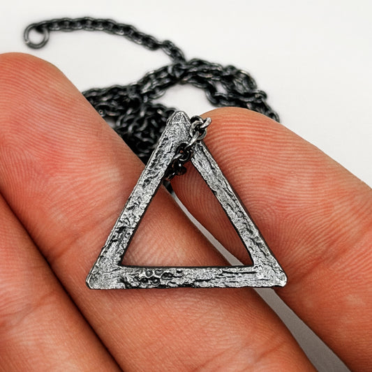 Geometric Triangle Necklace