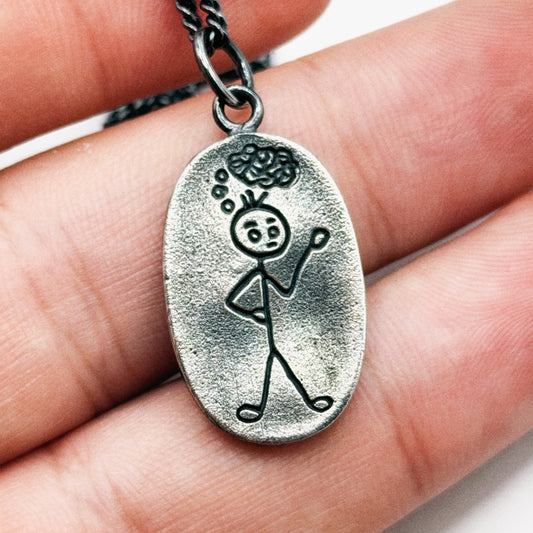 Stop The Noise Necklace - Hidden Depths - Silver