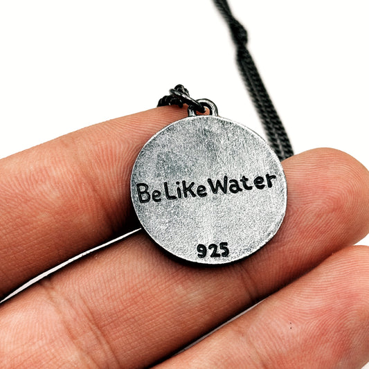 Be Like Water Necklace back view - Hidden Depths