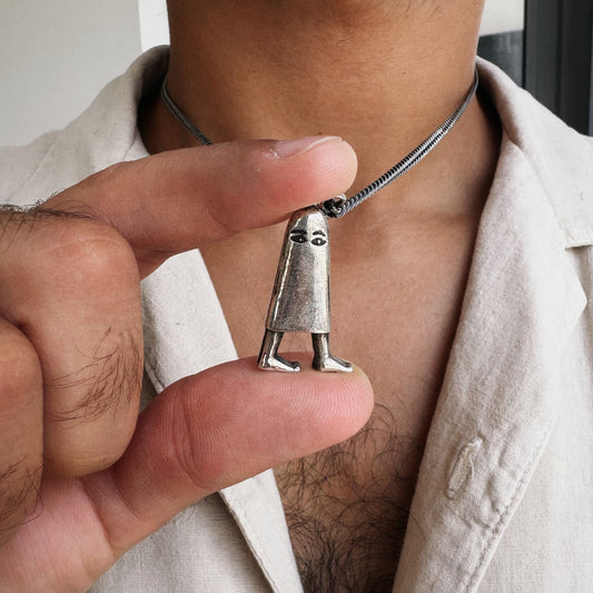 Medjed Pendant - Ancient Egyptian Inspired - Hidden Depths Silver