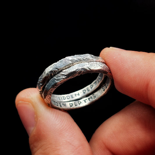 Rustic Stacking Rings - Hidden Depths Rings