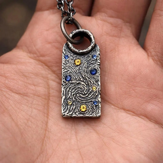Van Gogh's Starry Night Necklace