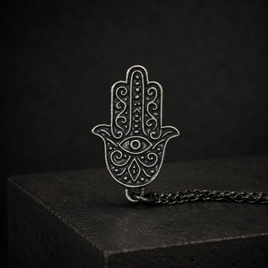 Men's Hamsa Silver Necklace