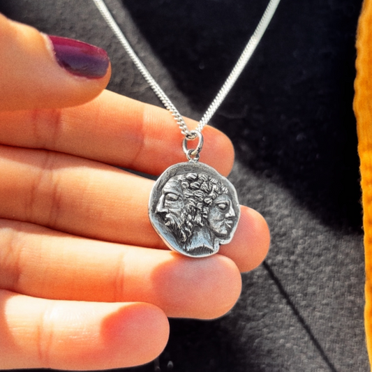 Janus Silver Necklace