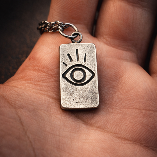 Evil Eye Necklace - Hidden Depths - Silver