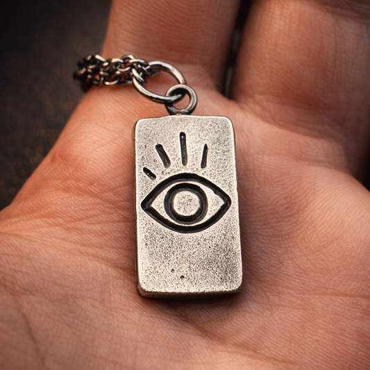 Evil Eye Necklace - Hidden Depths - Silver