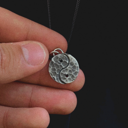 Yin Yang Tao Silver Pendant - Hidden Depths  