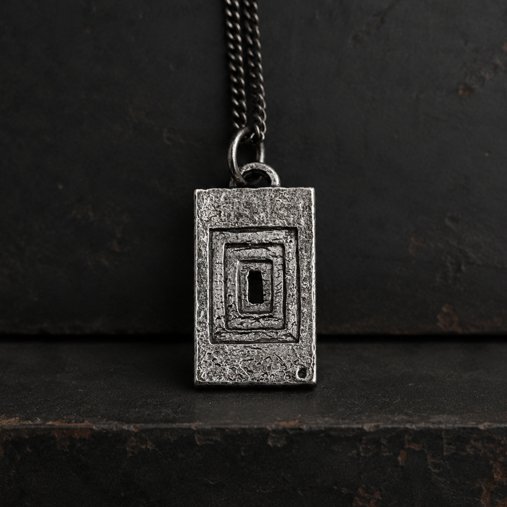 Abstract Door Pendant Necklace