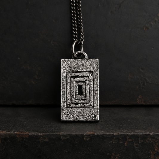Abstract Door Pendant Necklace