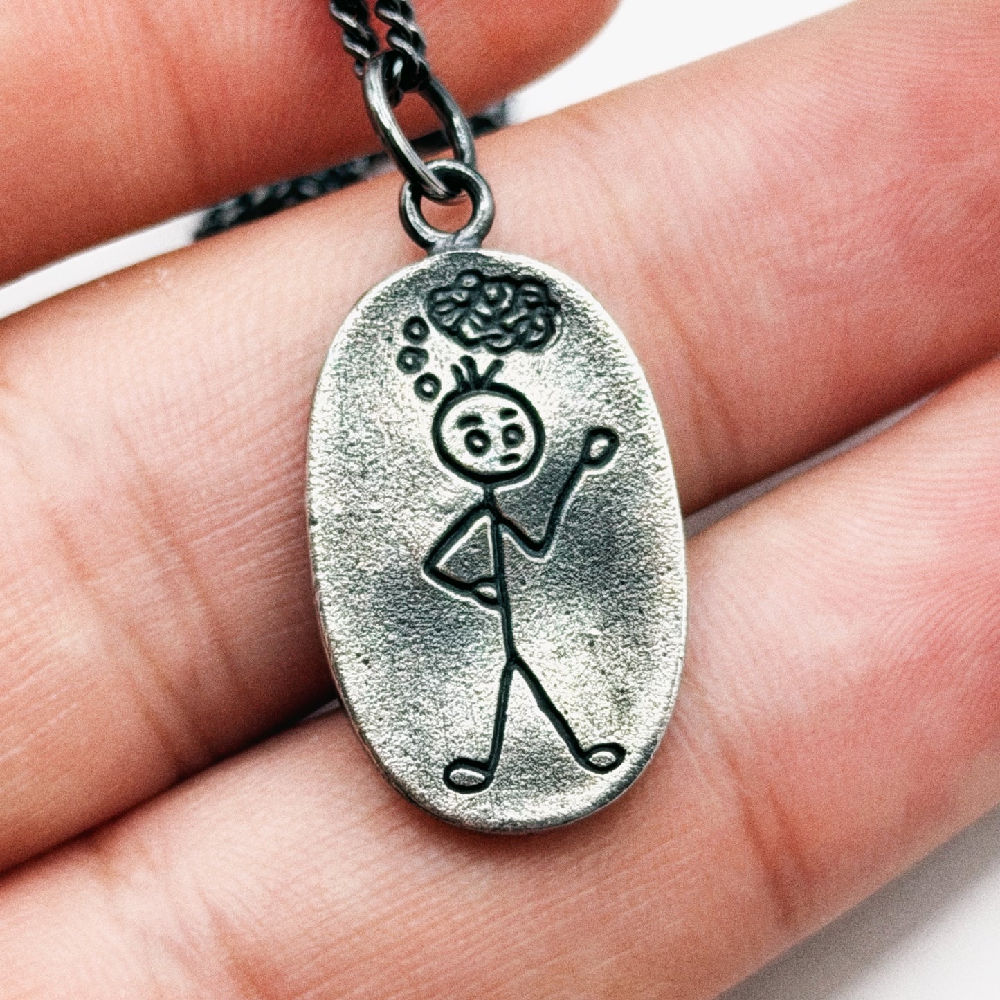 Stop The Noise Necklace - Hidden Depths - Silver