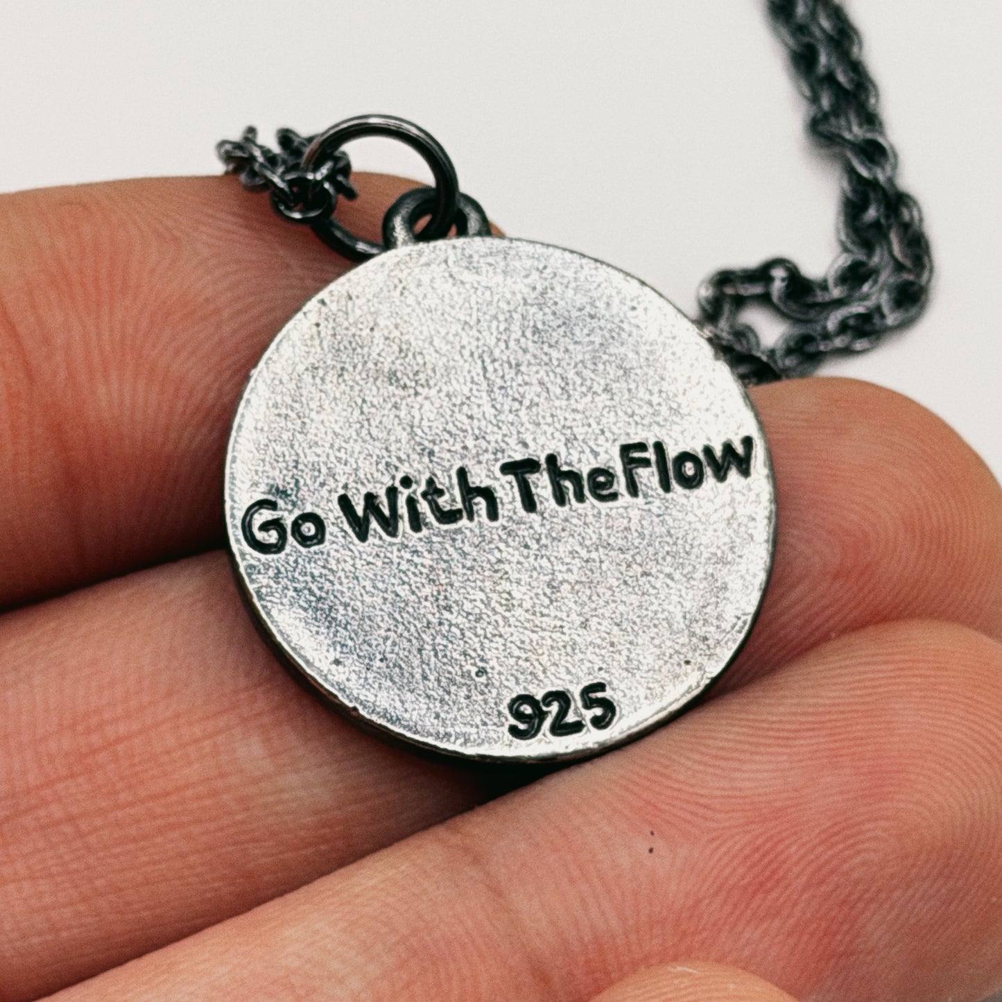 Go With The Flow Necklace - Hidden Depths - Silver 