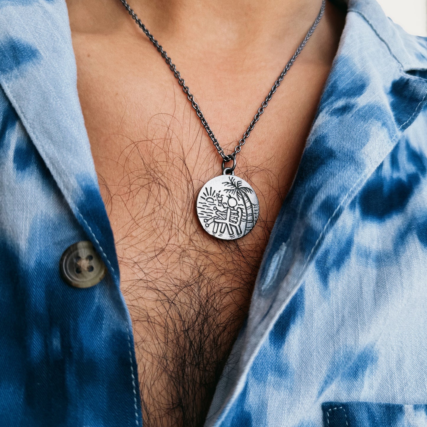 Go With The Flow Necklace - Hidden Depths - Silver 