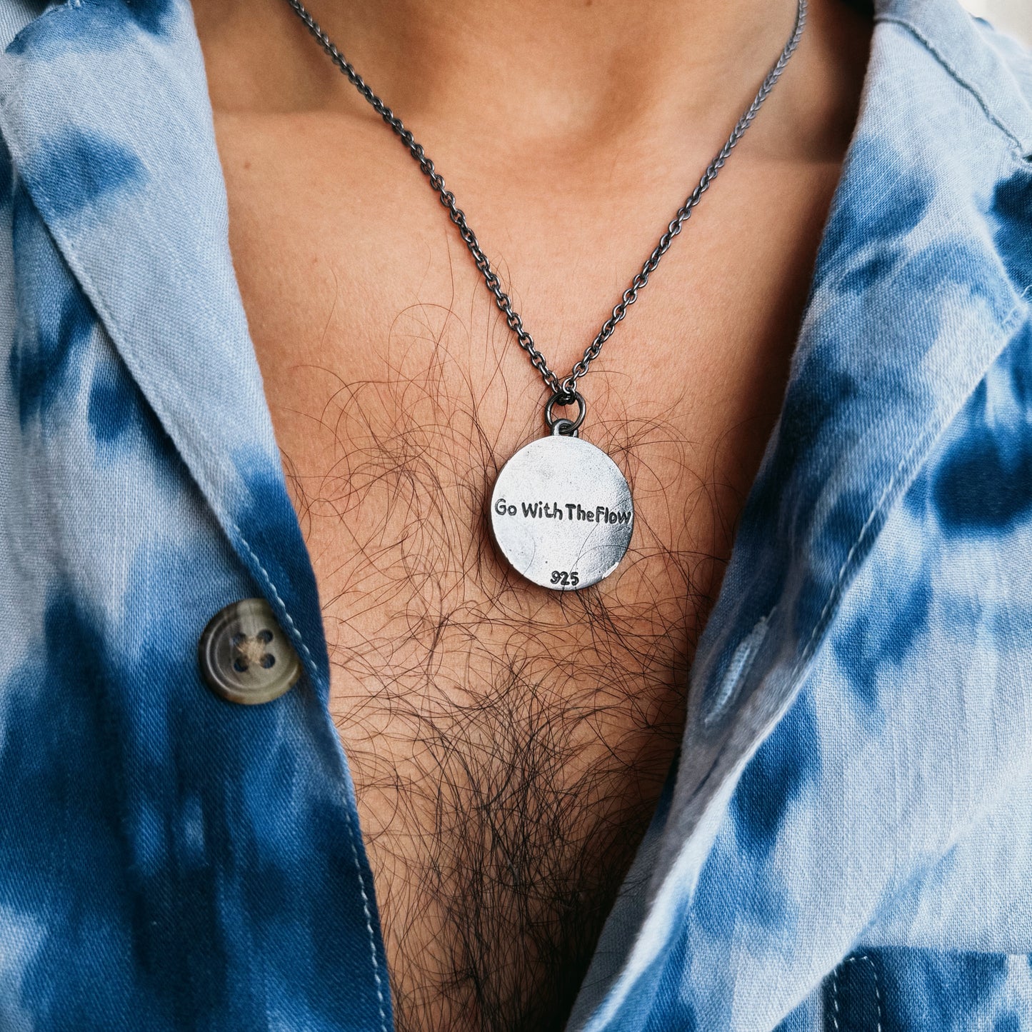 Go With The Flow Necklace - Hidden Depths - Silver 