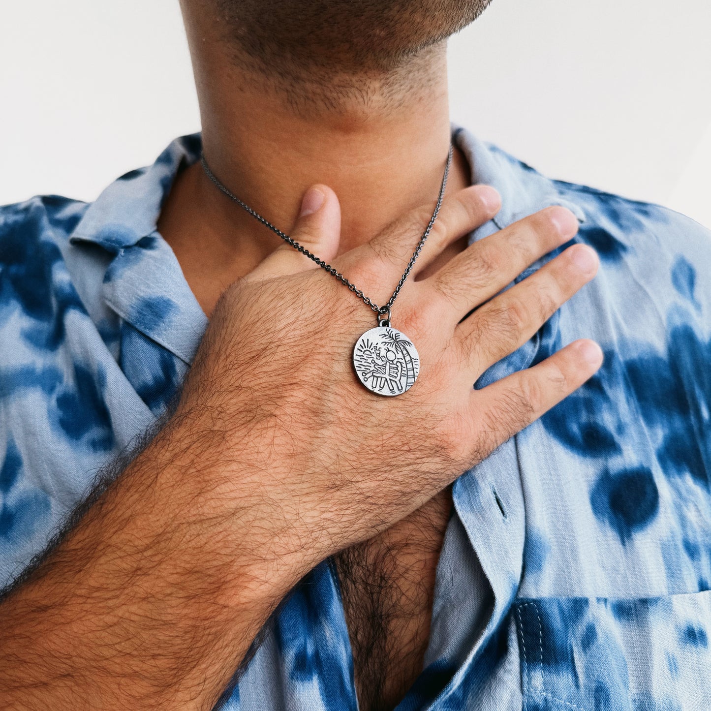 Go With The Flow Necklace - Hidden Depths - Silver 