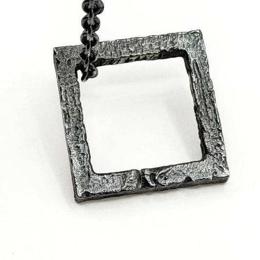 Rustic Square Necklace