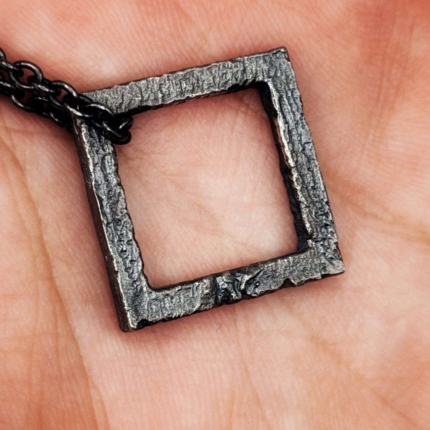 Rustic Square Necklace