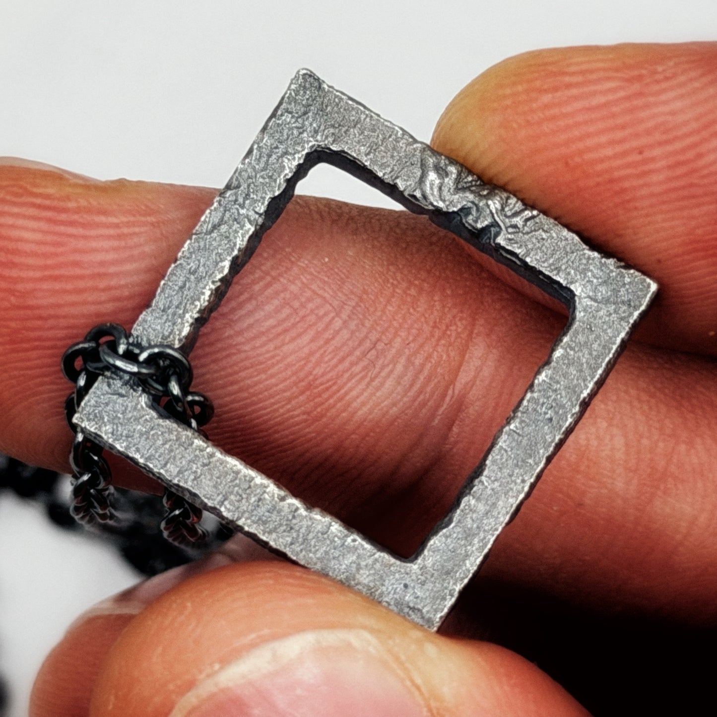 Rustic Square Necklace