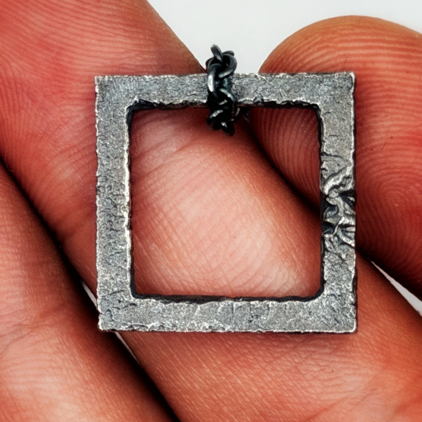 Rustic Square Necklace