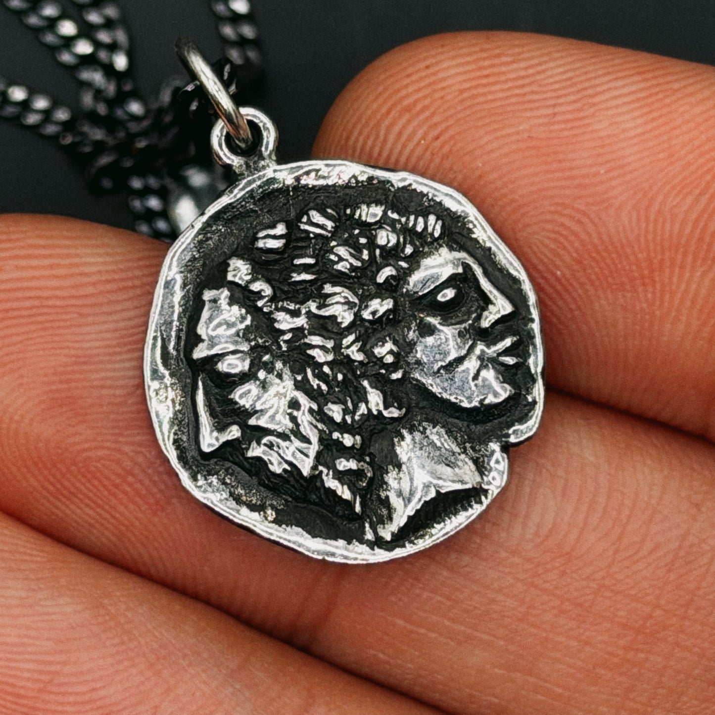   Close up of roman god piece