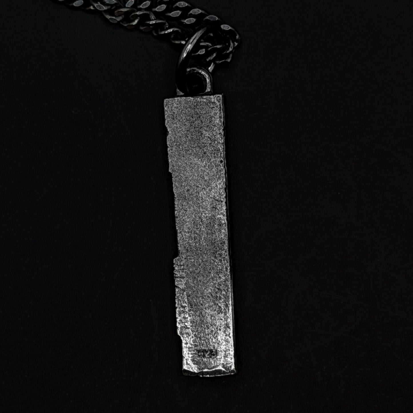 Men's Geometric Block Silver Necklace - Hidden Depths Necklaces 