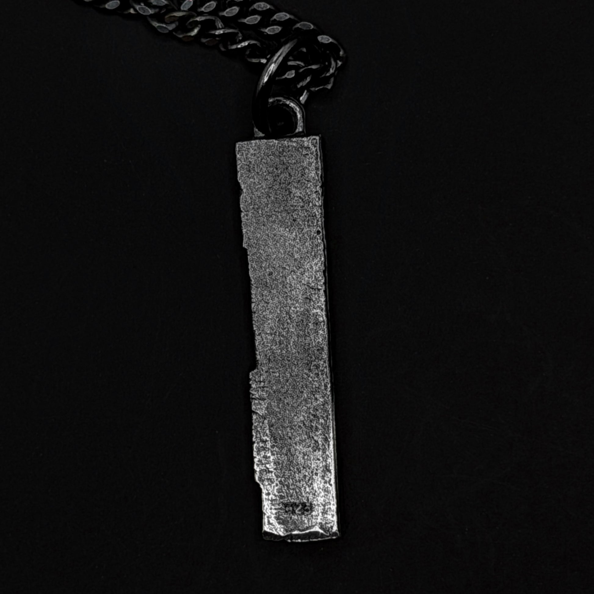 Men's Geometric Block Silver Necklace - Hidden Depths Necklaces 