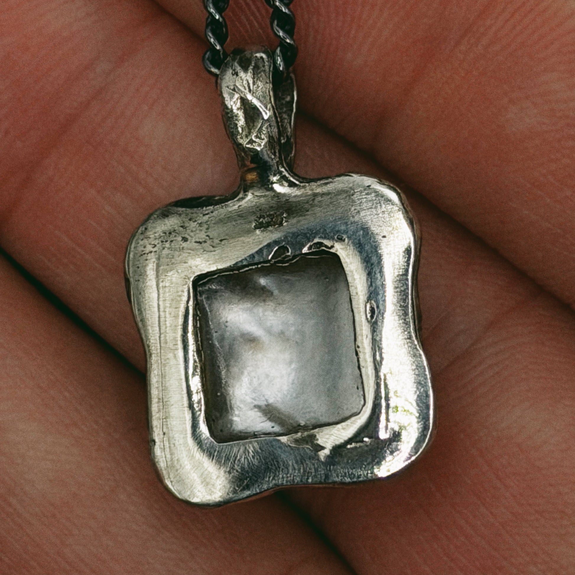 Mother of Pearl Silver Pendant - Hidden Depths  