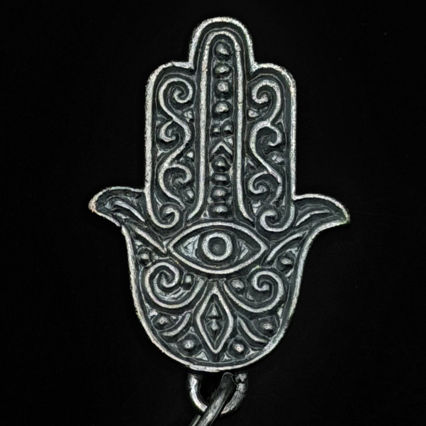 Men's Hamsa Silver Necklace - Hidden Depths