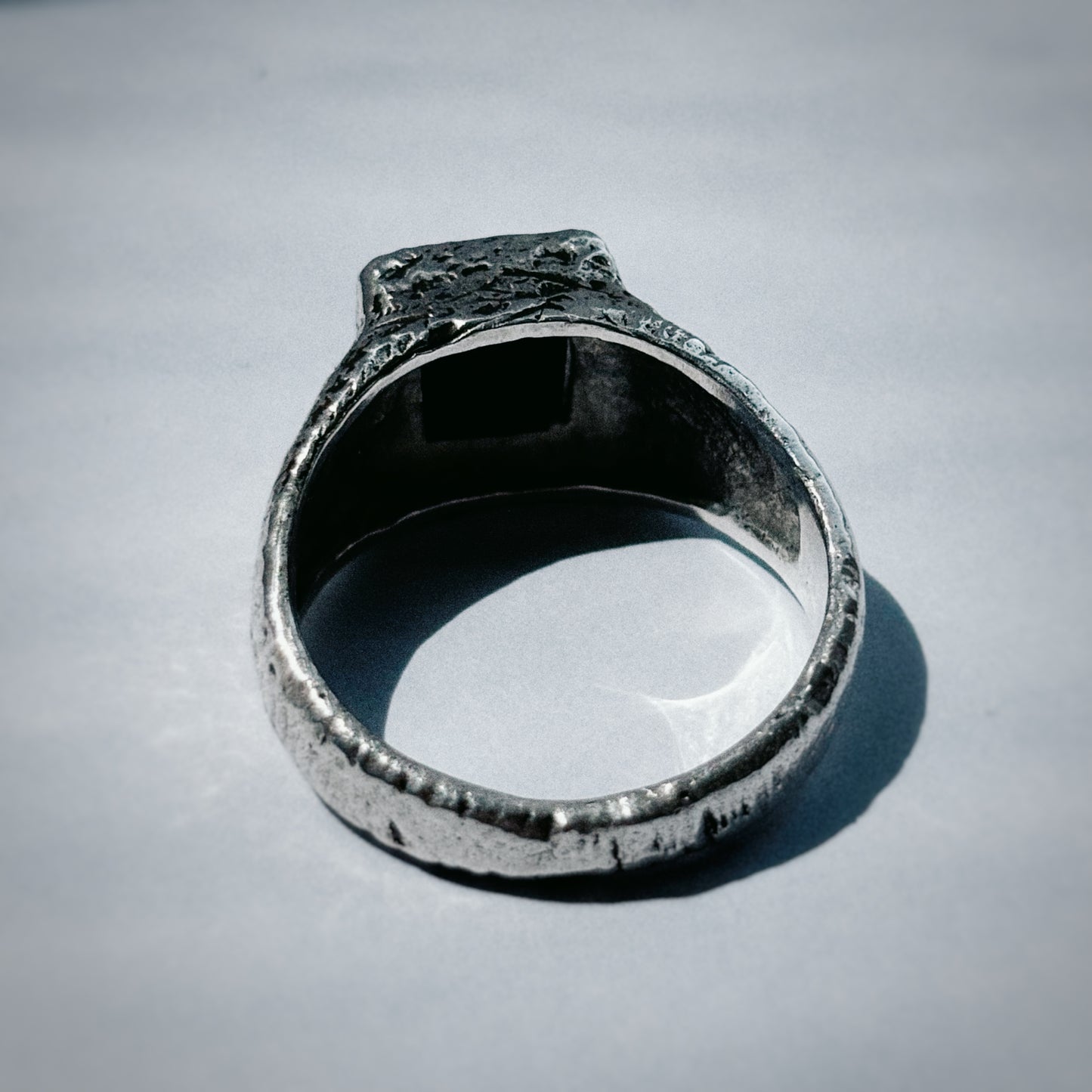 Black Onyx Silver Signet