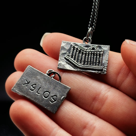 Baalbek Lebanon Ruins Necklace - Hidden Depths Necklaces Pendant OnlySilver