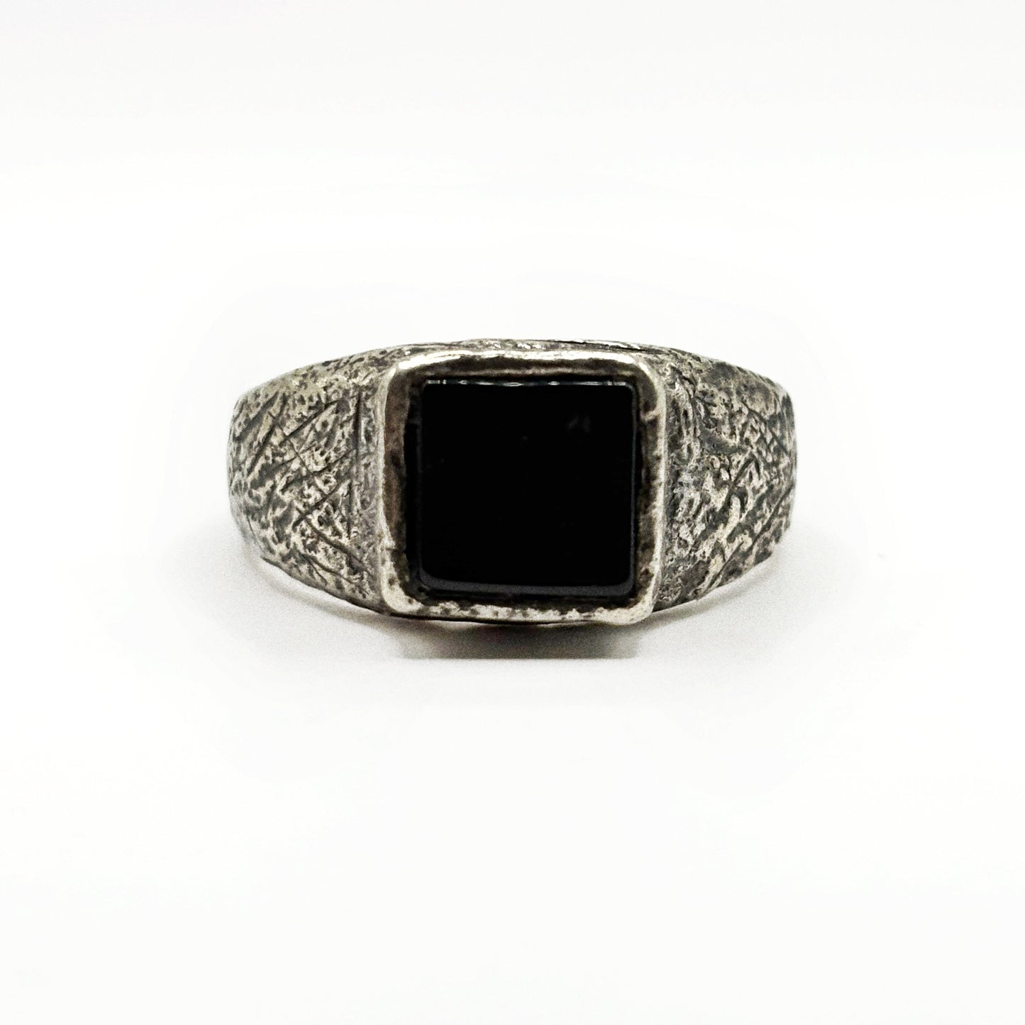 Black Onyx Silver Signet