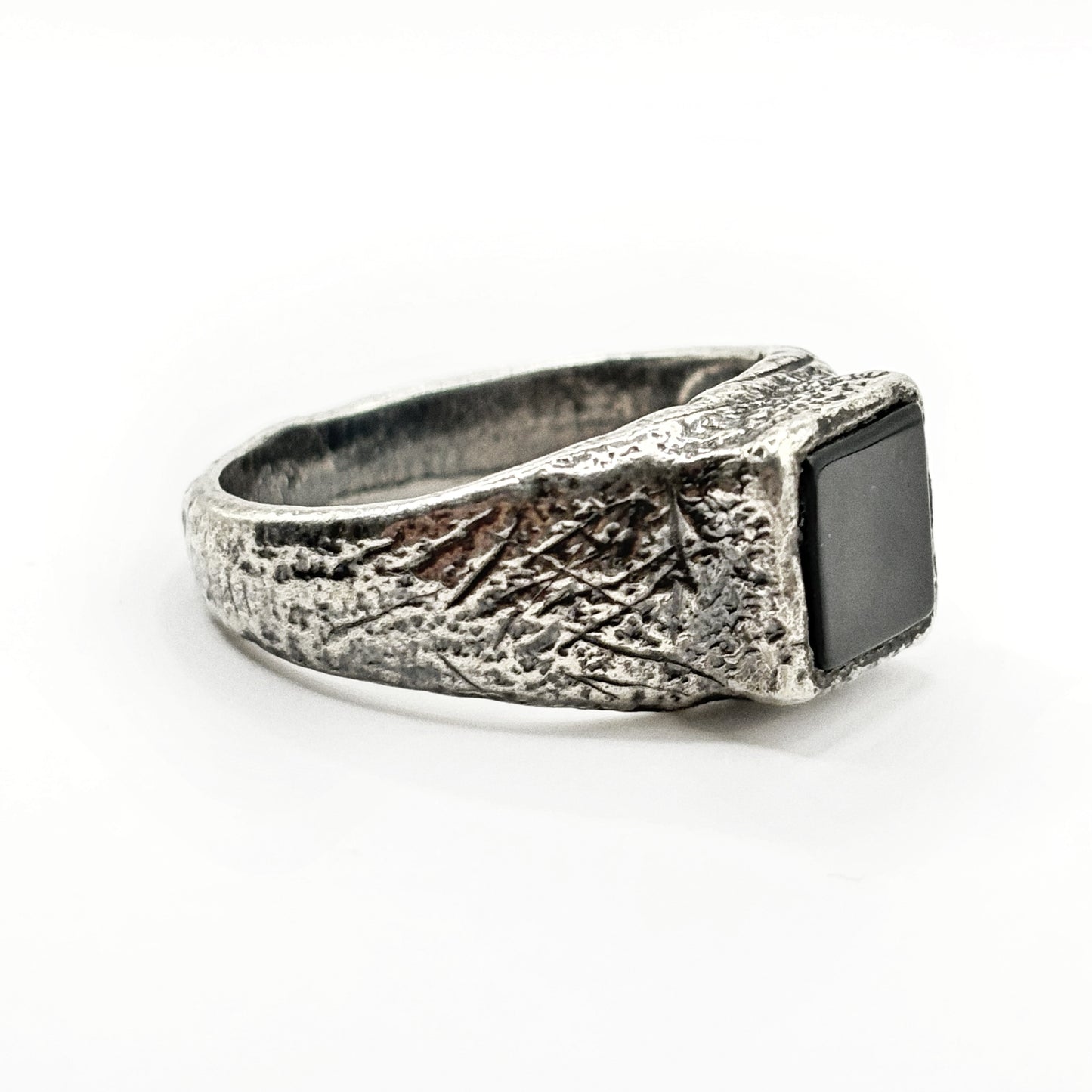 Black Onyx Silver Signet