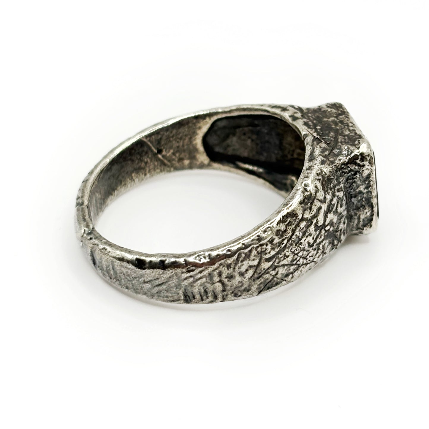 Black Onyx Silver Signet