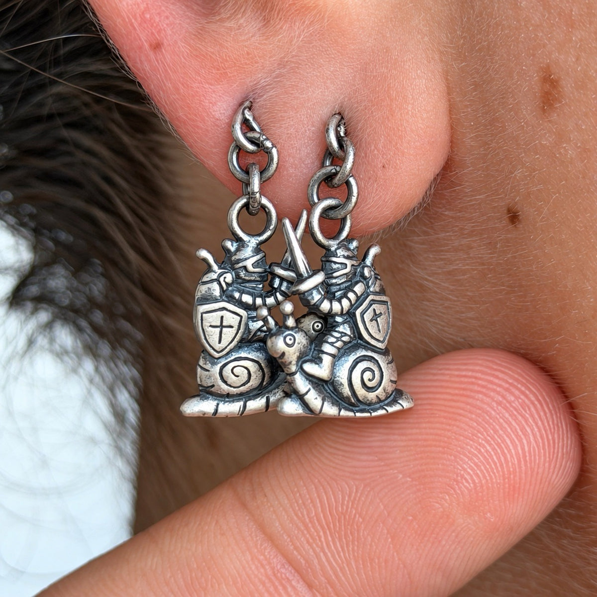 Medieval Knight Earrings