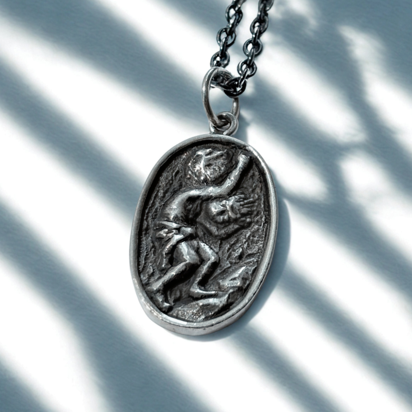 Sisyphus Necklace Silver Pendant