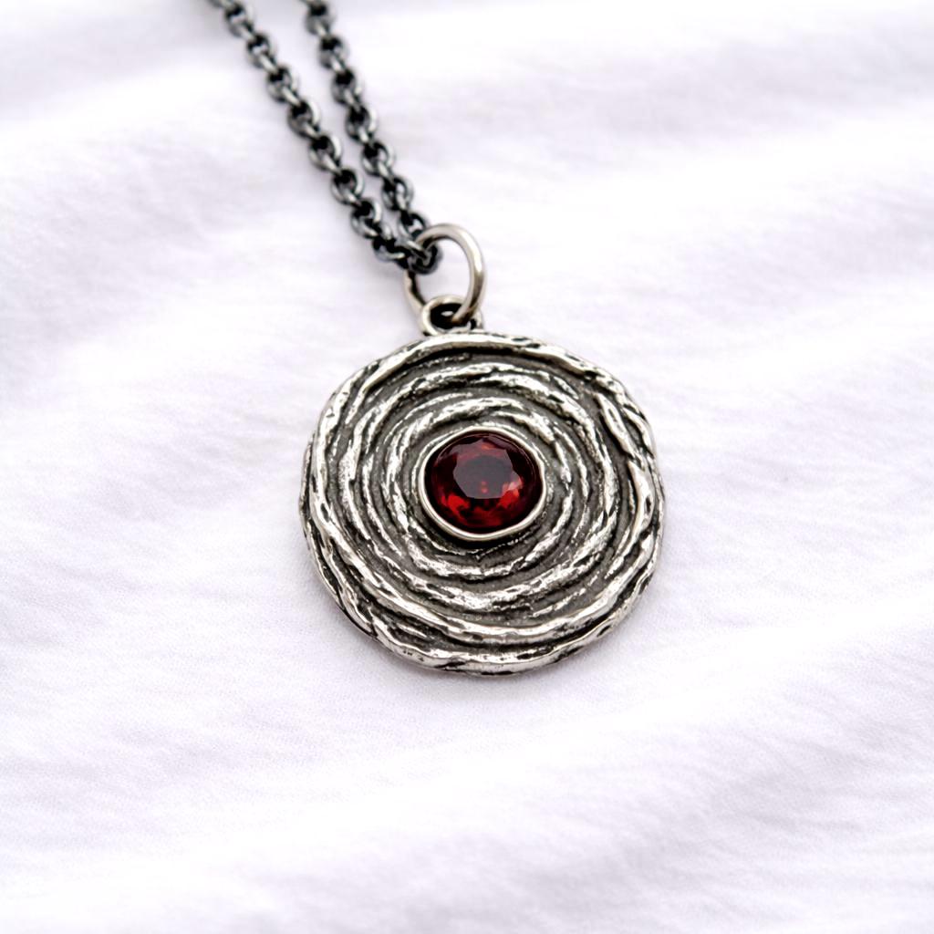 The Abyss Pendant With Natural Gemstones