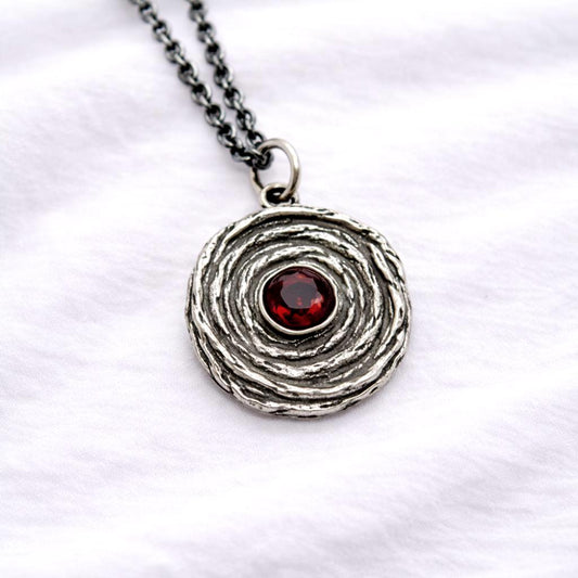 The Abyss Pendant With Natural Gemstones