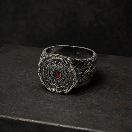 The Abyss Ring With Natural Gemstones