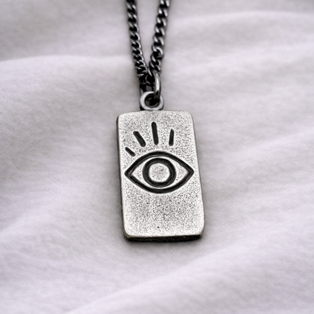 Evil Eye Necklace - Hidden Depths - Silver