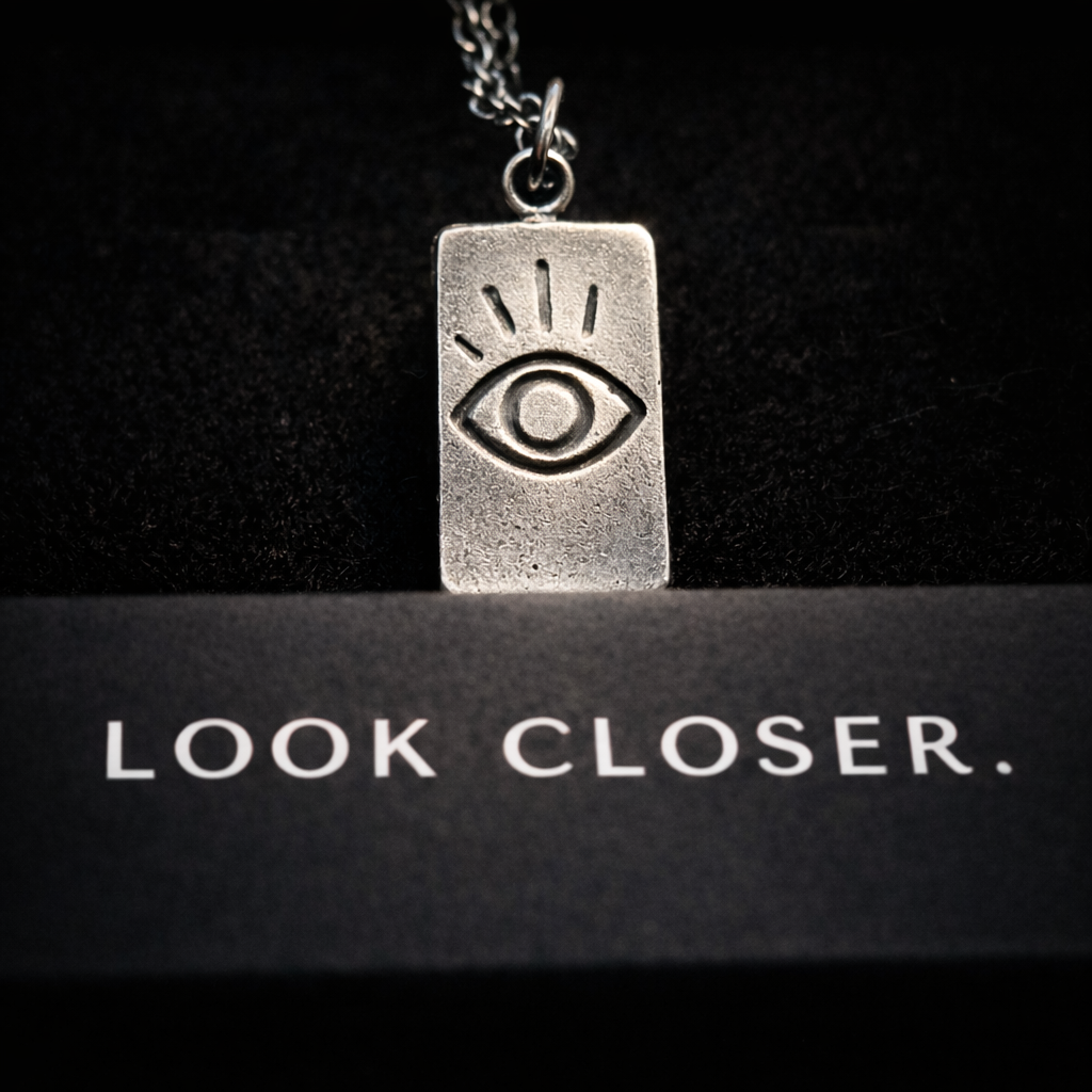 Evil Eye Necklace - Hidden Depths - Silver