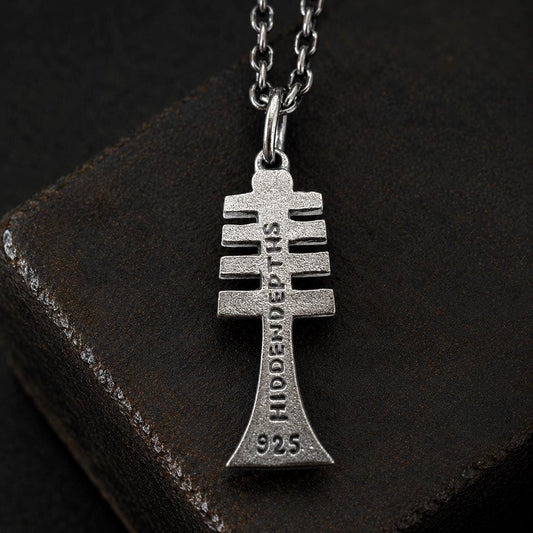 Men's Djed Pillar Silver Necklace