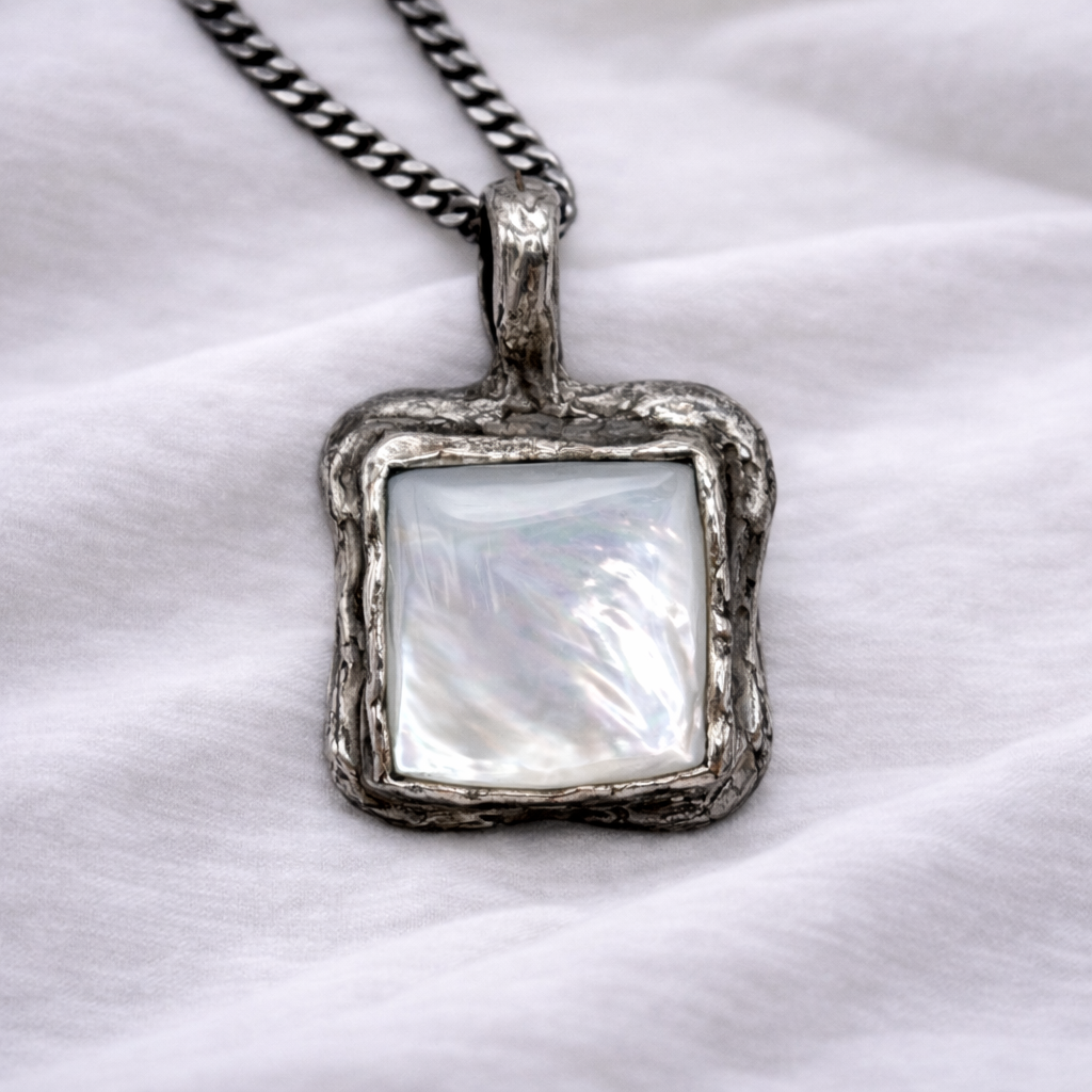 Mother of Pearl Silver Pendant - Hidden Depths  Pendant Only