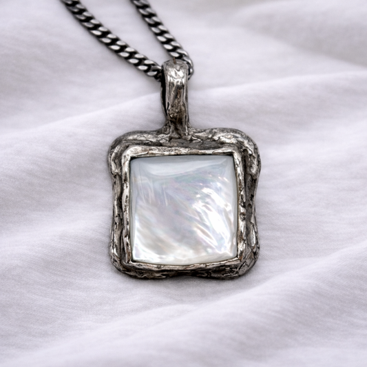 Mother of Pearl Silver Pendant - Hidden Depths  Pendant Only