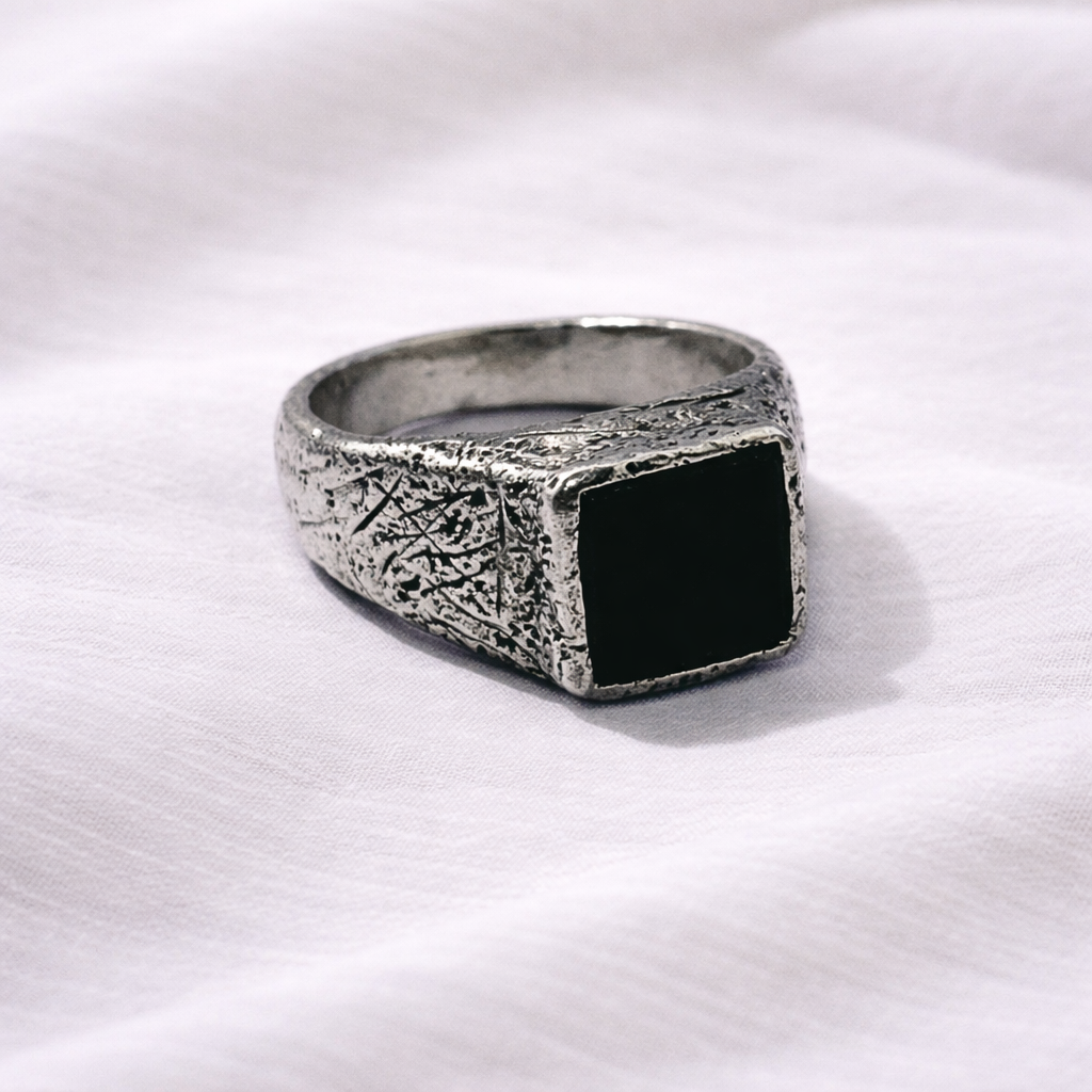 Black Onyx Silver Signet - Hidden Depths  