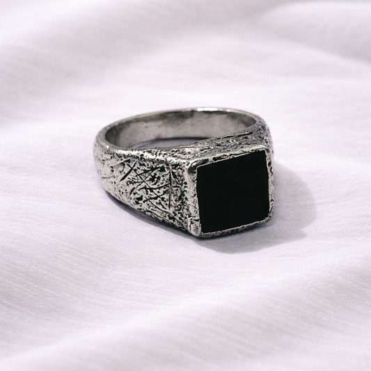 Black Onyx Silver Signet - Hidden Depths  