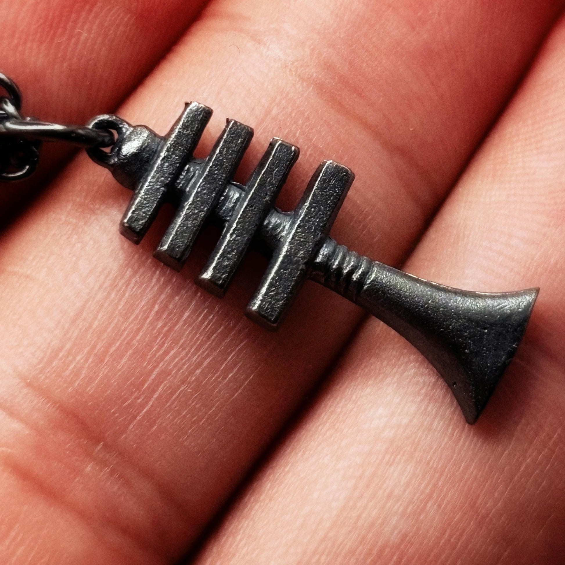 Men's Djed Pillar Silver Necklace