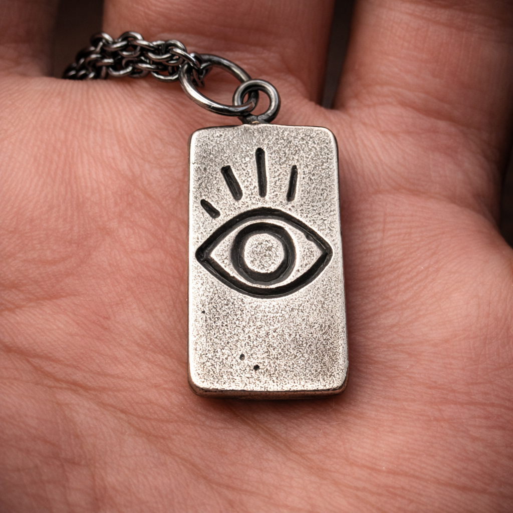 Evil Eye Necklace - Hidden Depths - Silver