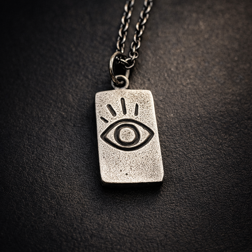 Evil Eye Necklace - Hidden Depths - Silver