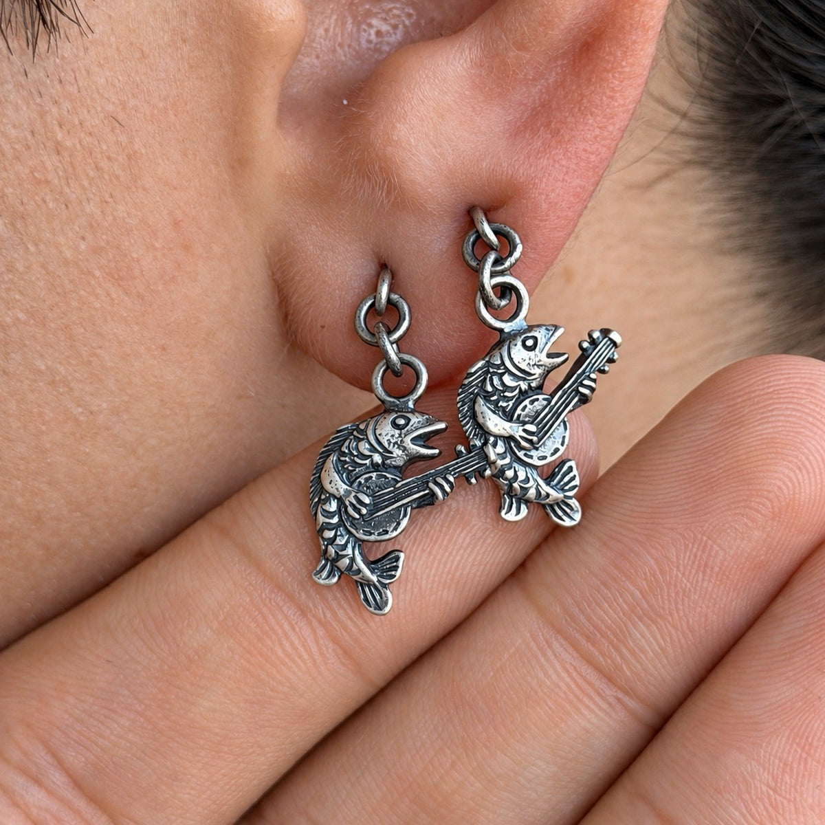 Medieval Fish Earrings