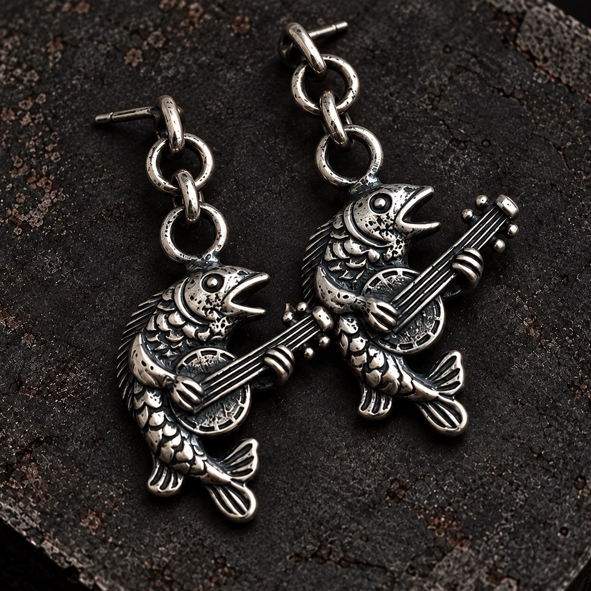 Medieval Fish Earrings